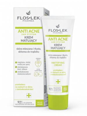 Floslek AntiAcne - Krem matujący skóra mieszana i tłusta, skłonna do trądziku 50 ml